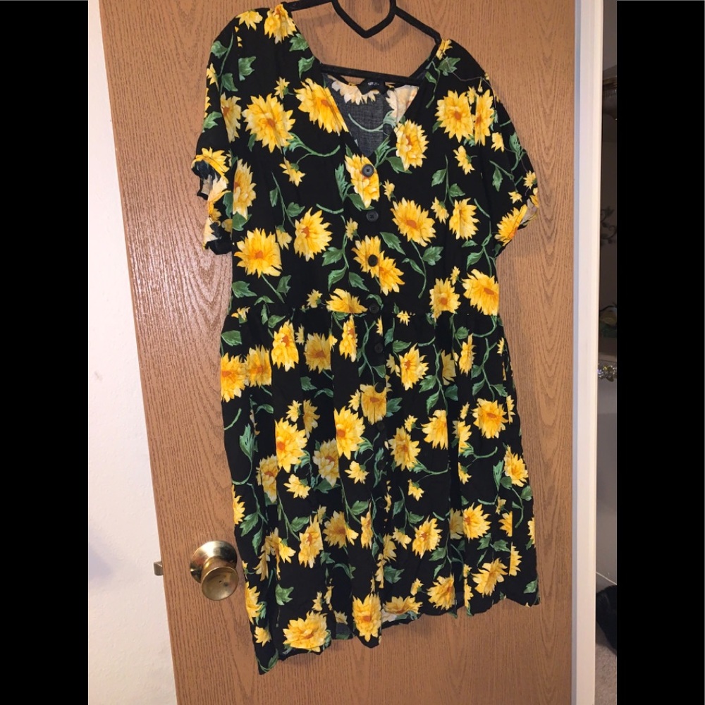 Plus size floral dress